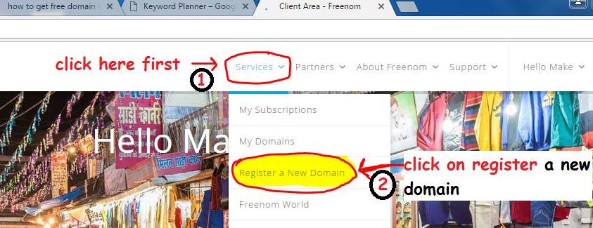 how to get free domain name